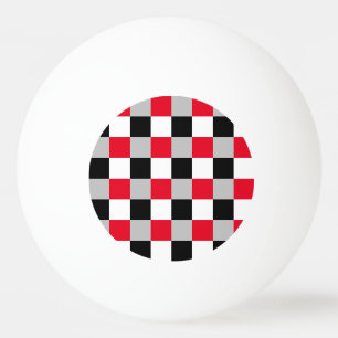 Bolinha De Ping Pong Padrão de tabuleiro de xadrez editável