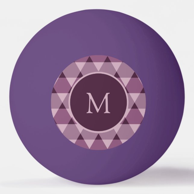 Bolinha De Ping Pong Padrão de triângulos (Frente)