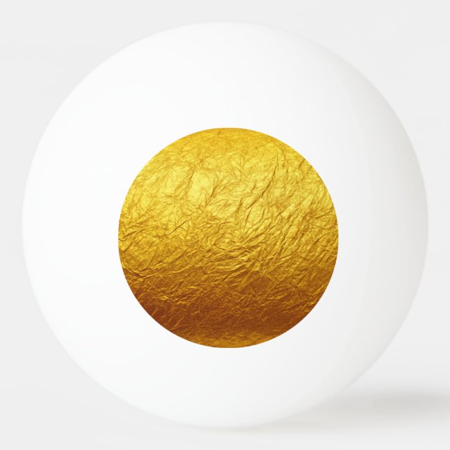 Bolinha De Ping Pong Padrão DOURADO PURO / papel dourado (Verso)