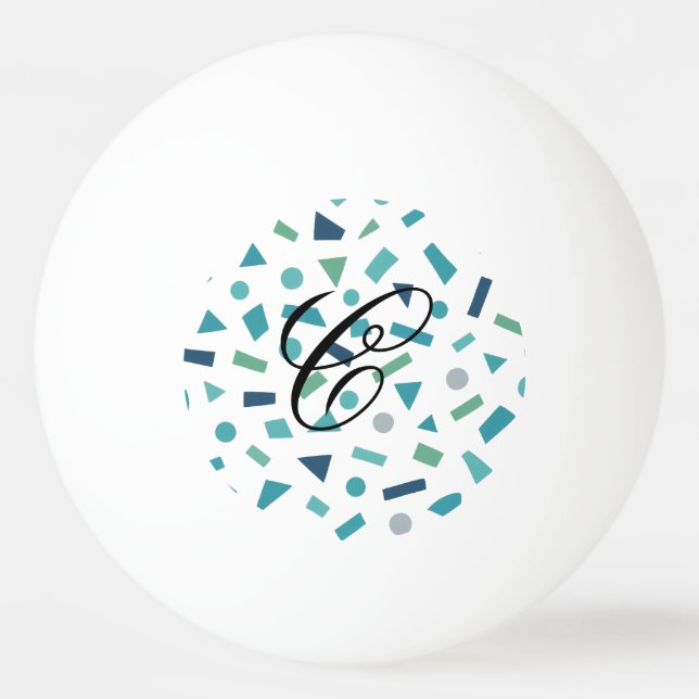 Bolinha De Ping Pong Padrão Geométrico Retroativo - Design de Estilo Me (Frente)