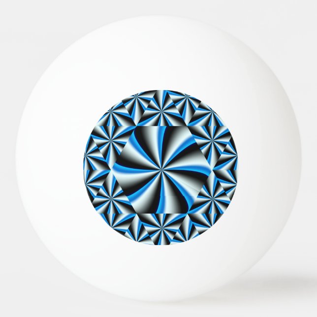 Bolinha De Ping Pong Padrão hexagonal gradiente (Verso)