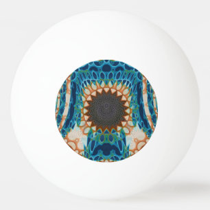 Bolinha De Ping Pong Padrão Nativo Turquesa do Sudoeste