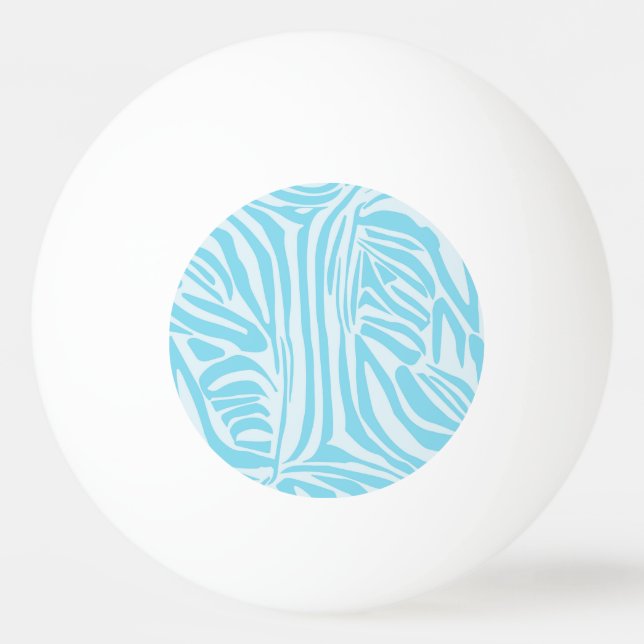Bolinha De Ping Pong Padrão Zebra Azul (Frente)