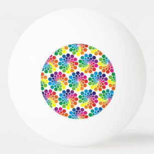 Bolinha De Ping Pong Padrões de Círculo de Pontos de Cor + fundo