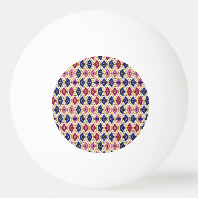Bolinha De Ping Pong Padrões geométricos: Ilustra Têxtil Tradicional (Frente)