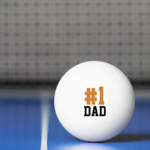 Bolinha De Ping Pong Pai 1 - Dia de os pais laranja e preto