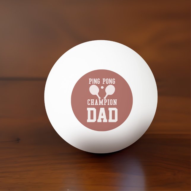 Bolinha De Ping Pong Pai Champion Monogrammed Ping Pong Ball (Perfect ping pong ball for your dad (or mom) check out the matching paddle!)