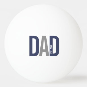 Bolinha De Ping Pong Pai Personalizado Azul Marinho Moderno Estabelecid
