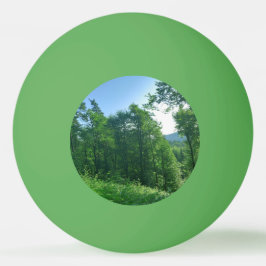 Bolinha De Ping Pong Paisagem da Floresta Verde