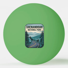 Bolinha De Ping Pong Paisagem do Parque Nacional de Shenandoah