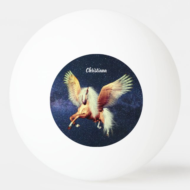 Bolinha De Ping Pong Palimino Winged Pegasus  (Frente)