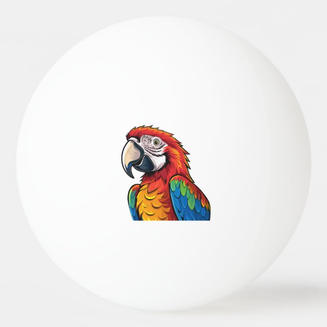 Bolinha De Ping Pong Papagaio arara (Frente)