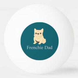 Bolinha De Ping Pong Papai Frenchie, bulldog francês creme.