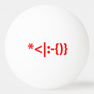 Bolinha De Ping Pong Papai Noel com Beard Christmas Emoticon