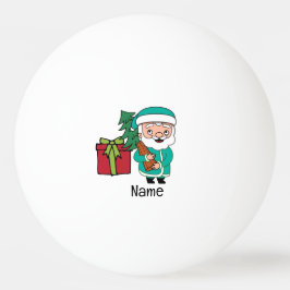 Bolinha De Ping Pong Papais noeis e Árvore de Natal e caixa de presente