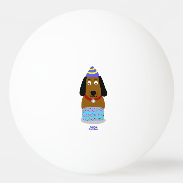 Bolinha De Ping Pong Parabéns Pup Ping Pong Ball (Frente)