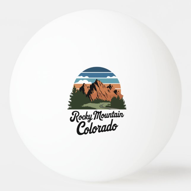 Bolinha De Ping Pong Parque Nacional da Montanha Rochosa (Frente)
