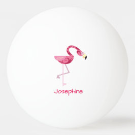Bolinha De Ping Pong Pássaro Flamingo Rosa Personalizado