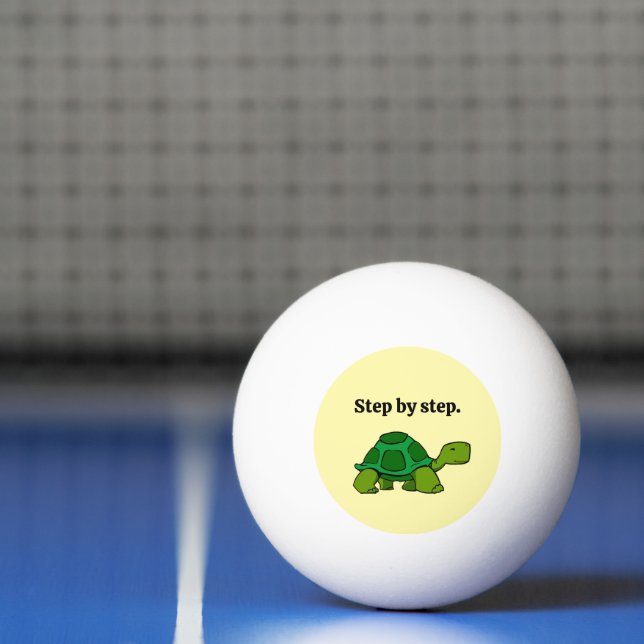 Bolinha De Ping Pong Passo a Passo Cartoon Turtle, vitória persistente (Líquido)