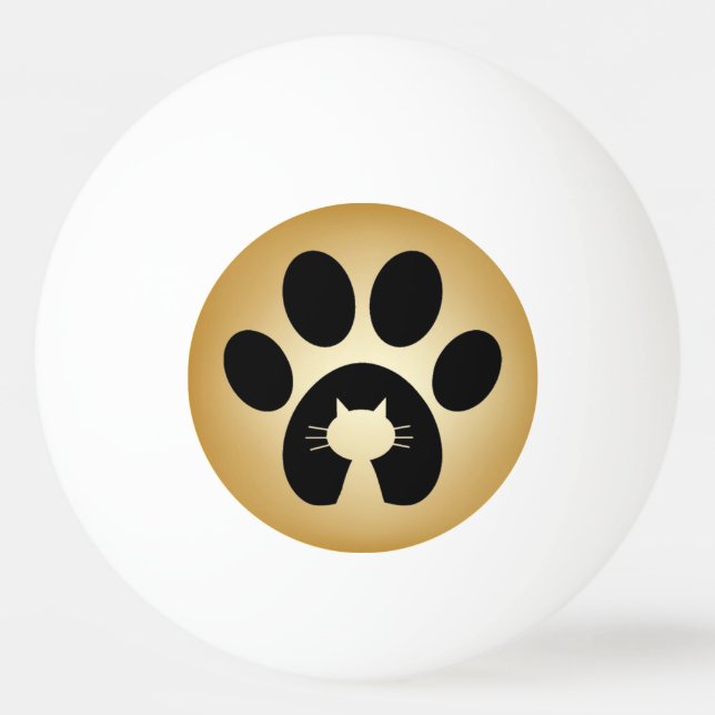 Bolinha De Ping Pong Pata de gato (Frente)