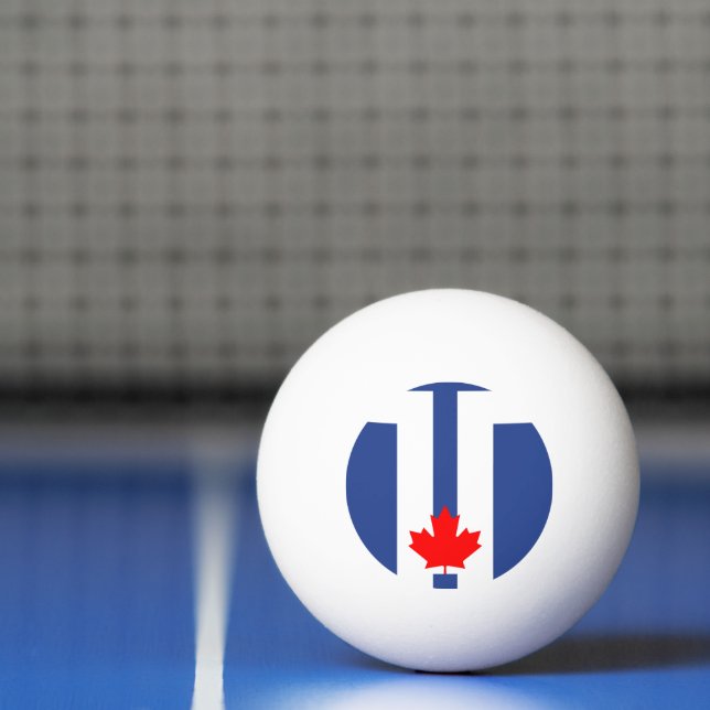 Bolinha De Ping Pong Patriotic ping pong ball with Flag of Toronto (Líquido)