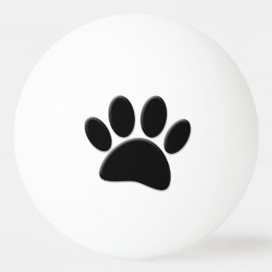 Bolinha De Ping Pong Pawprint do Cão