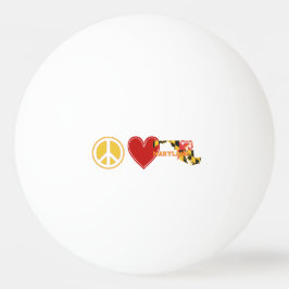 Bolinha De Ping Pong Peace Love Maryland