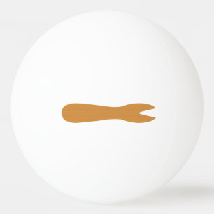 Bolinha De Ping Pong Peixes e Chips Compram Fork de Madeira