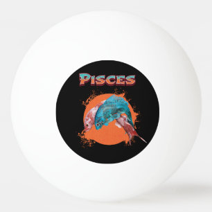 Bolinha De Ping Pong Peixes Peixes Zodíaco Horóscopo Signo de Água Astr