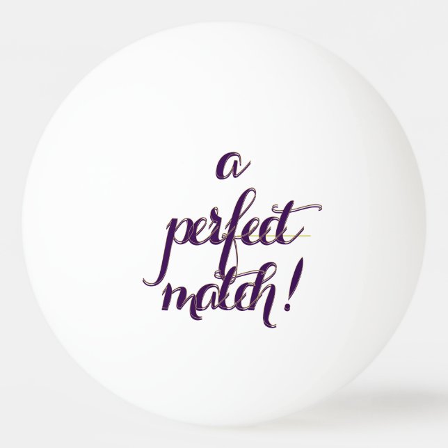 Bolinha De Ping Pong Perfect Match  (Frente)