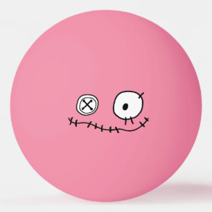Bolinha De Ping Pong personagem de desenho animado de monstro engraçad