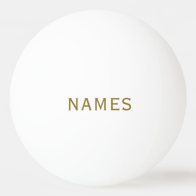 Bolinha De Ping Pong Personalizado Com Sobrenome ou Apelido (Frente)