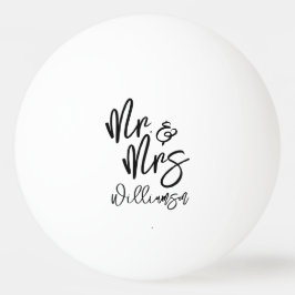 Bolinha De Ping Pong Personalizado Sr. e Sra.