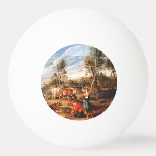 Bolinha De Ping Pong Peter Paul Rubens Milkmaids with Cattle in a Lands