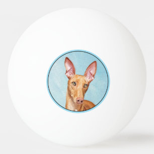 Bolinha De Ping Pong Pharaoh Hound Painting - Arte Cachorra Original