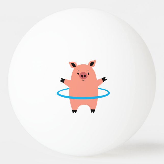 Bolinha De Ping Pong Pig Hula Hoop (Frente)