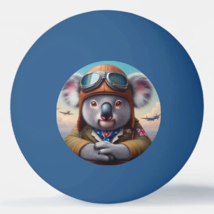 Bolinha De Ping Pong Piloto de avião Koala
