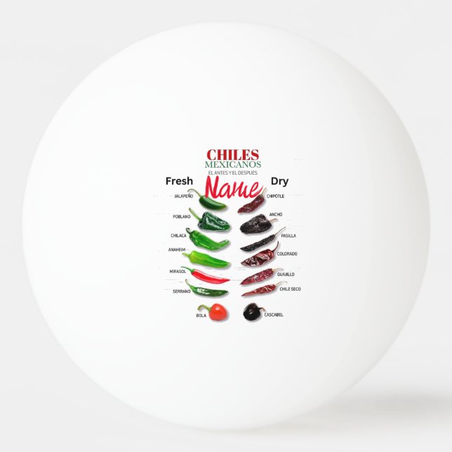 Bolinha De Ping Pong Pimentas Frescas e Secas Thunder_Cove  (Frente)