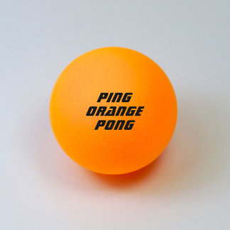 Bolinha De Ping Pong Ping Orange Pong