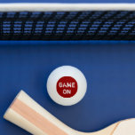 Bolinha De Ping Pong Ping Pong Ball<br><div class="desc">MELHOR VENDEDOR! Bola de pong de ping mostrada em vermelho/branco com texto; Jogo Ativado. Personalize este item ou comprar como está.</div>