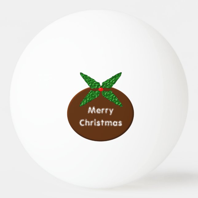 Bolinha De Ping Pong Ping Pong Ball Personalizado de Natal (Frente)