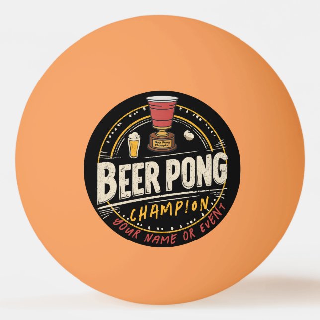 Bolinha De Ping Pong Ping Pong Beer League Personalizado (Verso)