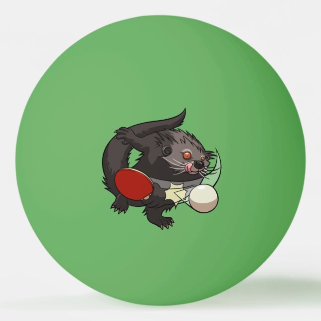Bolinha De Ping Pong Ping Pong Binturong - Tênis Player (Frente)