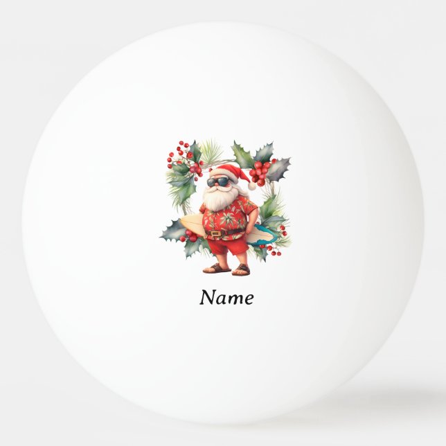 Bolinha De Ping Pong Ping pong Natal Papai Noel (Frente)