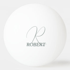 Bolinha De Ping Pong Ping Pong Paddle Monograma Verde