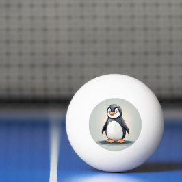 Bolinha De Ping Pong Pinguim adorável