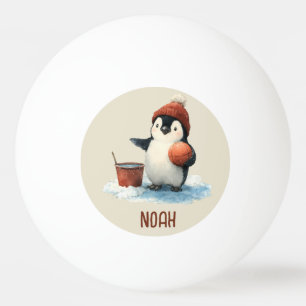 Bolinha De Ping Pong Pinguim de Basquete de Inverno Personalizado para 