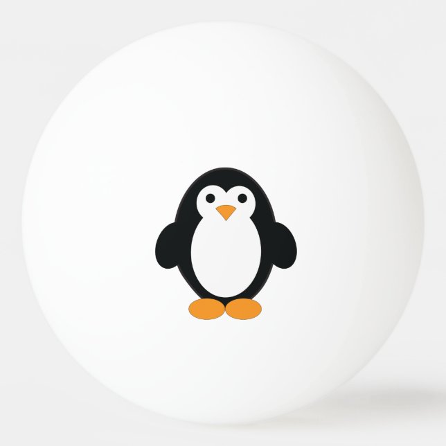 Bolinha De Ping Pong Pinguim de desenho animado (Frente)