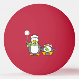 Bolinha De Ping Pong Pinguins de neve de Natal