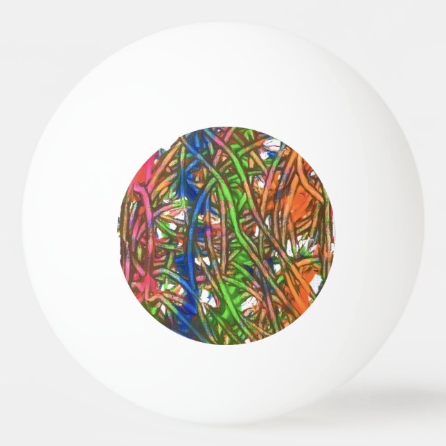 Bolinha De Ping Pong Pink, Blue, Green, Orange, Marble Artwork (Frente)